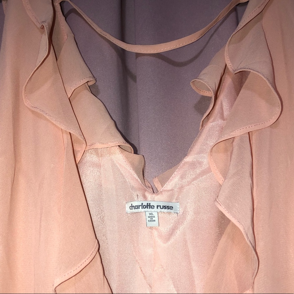 Blush Ruffle Wrap Dress - Picture 5 of 7
